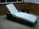 Comfortable Foldable Black Rattan Sun Lounger For Indoor Pool
