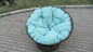 Round shape garden daybed wicker rattan beach swivel chair in all weather