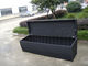 Waterproof Grey Resin Wicker Storage Box For Hotel , 1200*600*650mm