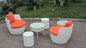 UV Resistant Fashion Obelisk Chair With Round Tea / Coffee Table