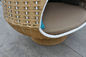 Outdoor Rattan Daybed , KD Nestrest For Beach / Poolside / Hotel