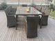 Rattan Conservatory Furniture , Bistro / Kitchen Dining Table Set